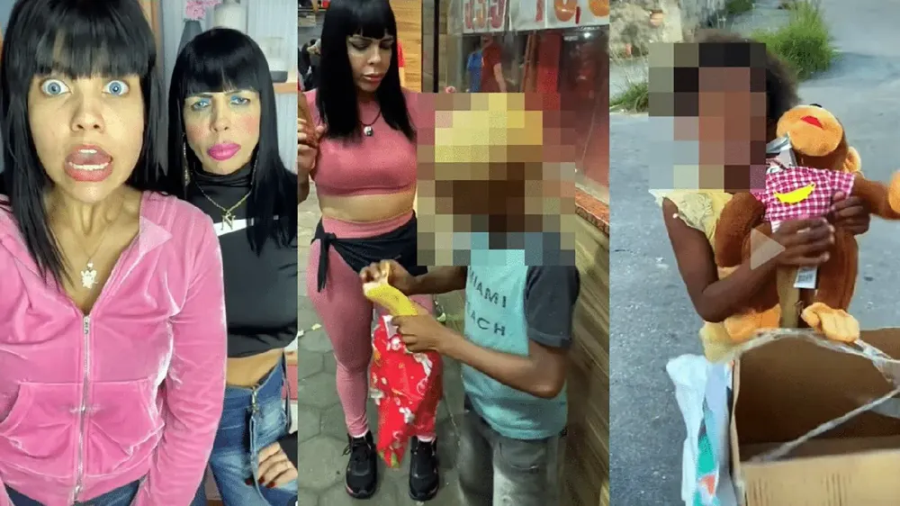 Influenciadoras que deram banana a crianças negras são condenadas à 12 anos de prisão