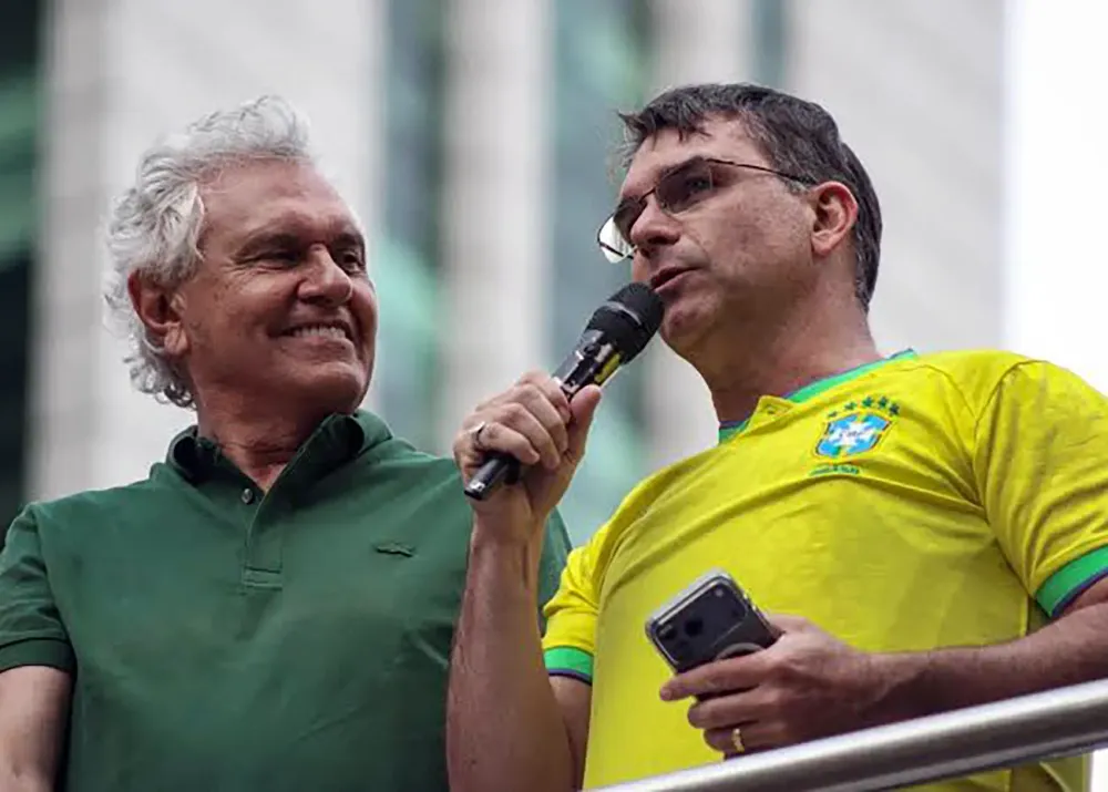 Caiado e Vilela anunciam apoio a Flávio Bolsonaro em ato nesta terça-feira (6) em Goiânia