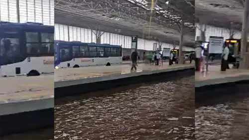 Inaugurado há três meses, Terminal Praça da Bíblia passará por nova obra após alagamento