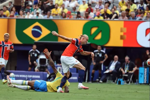 Passivo e em baixa rotação, Brasil perde para Noruega e está eliminado da Copa do Mundo 2026